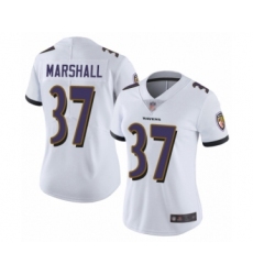 Women's Baltimore Ravens #37 Iman Marshall White Vapor Untouchable Limited Player Football Jersey
