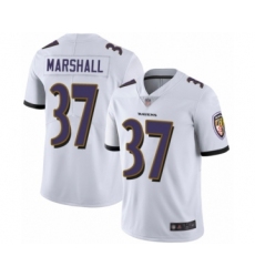 Youth Baltimore Ravens #37 Iman Marshall White Vapor Untouchable Limited Player Football Jersey
