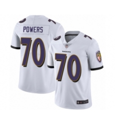 Youth Baltimore Ravens #70 Ben Powers White Vapor Untouchable Limited Player Football Jersey