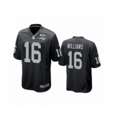 Men's Oakland Raiders #16 Tyrell Williams Black 2020 Inaugural Season Game Jersey