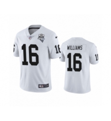 Women's Oakland Raiders #16 Tyrell Williams White 2020 Inaugural Season Vapor Limited Jersey