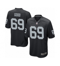 Men's Oakland Raiders #69 Denzelle Good Game Black Team Color Football Jersey
