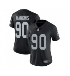 Women's Oakland Raiders #90 Johnathan Hankins Black Team Color Vapor Untouchable Limited Player Football Jersey