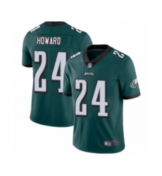 Men's Philadelphia Eagles #24 Jordan Howard Midnight Green Team Color Vapor Untouchable Limited Player Football Jersey