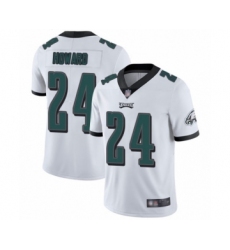 Men's Philadelphia Eagles #24 Jordan Howard White Vapor Untouchable Limited Player Football Jersey