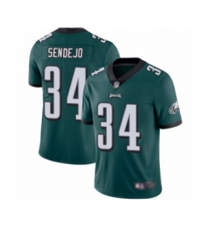 Men's Philadelphia Eagles #34 Andrew Sendejo Midnight Green Team Color Vapor Untouchable Limited Player Football Jersey