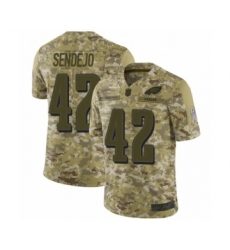 Men's Philadelphia Eagles #42 Andrew Sendejo Limited Camo 2018 Salute to Service Football Jersey