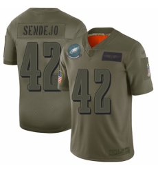 Men's Philadelphia Eagles #42 Andrew Sendejo Limited Camo 2019 Salute to Service Football Jersey