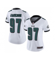 Women's Philadelphia Eagles #97 Malik Jackson White Vapor Untouchable Limited Player Football Jersey