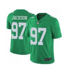 Youth Philadelphia Eagles #97 Malik Jackson Limited Green Rush Vapor Untouchable Football Jersey