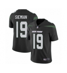 Men's New York Jets #19 Trevor Siemian Black Alternate Vapor Untouchable Limited Player Football Jersey