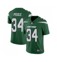 Youth New York Jets #34 Brian Poole Green Team Color Vapor Untouchable Limited Player Football Jersey