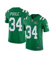 Youth New York Jets #34 Brian Poole Limited Green Rush Vapor Untouchable Football Jersey
