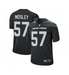 Men's New York Jets #57 C.J. Mosley Game Black Alternate Football Jersey