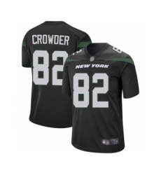 Men's New York Jets #82 Jamison Crowder Game Black Alternate Football Jersey