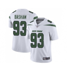 Youth New York Jets #93 Tarell Basham White Vapor Untouchable Limited Player Football Jersey