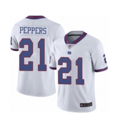 Men's New York Giants #21 Jabrill Peppers Limited White Rush Vapor Untouchable Football Jersey