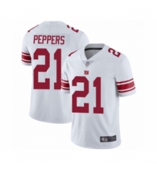 Youth New York Giants #21 Jabrill Peppers White Vapor Untouchable Limited Player Football Jersey