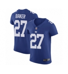 Men's New York Giants #27 Deandre Baker Royal Blue Team Color Vapor Untouchable Limited Player Football Jersey