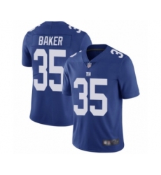 Men's New York Giants #35 Deandre Baker Royal Blue Team Color Vapor Untouchable Limited Player Football Jersey
