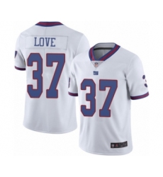 Men's New York Giants #37 Julian Love Limited White Rush Vapor Untouchable Football Jersey