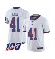 Men's New York Giants #41 Antoine Bethea Limited White Rush Vapor Untouchable 100th Season Football Jersey