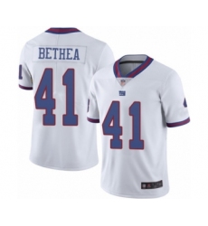 Men's New York Giants #41 Antoine Bethea Limited White Rush Vapor Untouchable Football Jersey