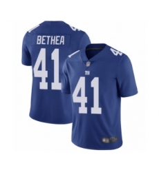 Youth New York Giants #41 Antoine Bethea Royal Blue Team Color Vapor Untouchable Limited Player Football Jersey
