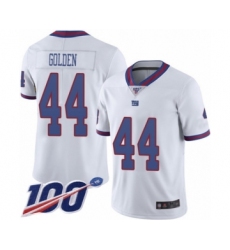 Men's New York Giants #44 Markus Golden Limited White Rush Vapor Untouchable 100th Season Football Jersey