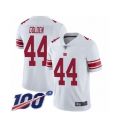 Men's New York Giants #44 Markus Golden White Vapor Untouchable Limited Player 100th Season Football Jersey
