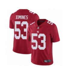 Youth New York Giants #53 Oshane Ximines Red Alternate Vapor Untouchable Limited Player Football Jersey