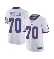 Men's New York Giants #70 Kevin Zeitler Limited White Rush Vapor Untouchable Football Jersey