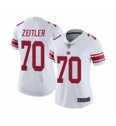 Women's New York Giants #70 Kevin Zeitler White Vapor Untouchable Limited Player Football Jersey