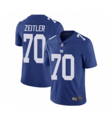 Youth New York Giants #70 Kevin Zeitler Royal Blue Team Color Vapor Untouchable Limited Player Football Jersey