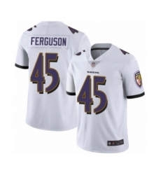 Men's Baltimore Ravens #45 Jaylon Ferguson White Vapor Untouchable Limited Player Football Jersey