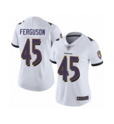 Women's Baltimore Ravens #45 Jaylon Ferguson White Vapor Untouchable Limited Player Football Jersey