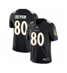 Youth Baltimore Ravens #80 Miles Boykin Black Alternate Vapor Untouchable Limited Player Football Jersey