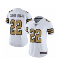 Women's New Orleans Saints #22 Chauncey Gardner-Johnson Limited White Rush Vapor Untouchable Football Jersey