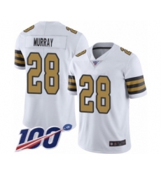 Men's New Orleans Saints #28 Latavius Murray Limited White Rush Vapor Untouchable 100th Season Football Jersey