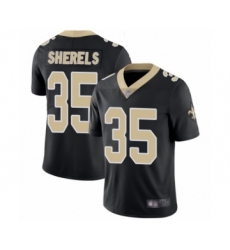 Men's New Orleans Saints #35 Marcus Sherels Black Team Color Vapor Untouchable Limited Player Football Jersey