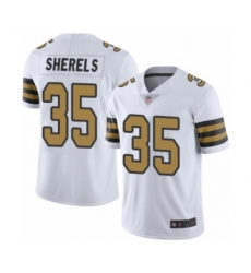 Men's New Orleans Saints #35 Marcus Sherels Limited White Rush Vapor Untouchable Football Jersey