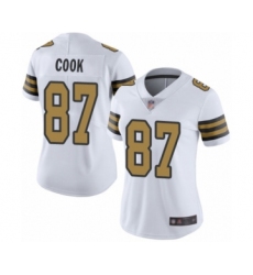 Women's New Orleans Saints #87 Jared Cook Limited White Rush Vapor Untouchable Football Jersey