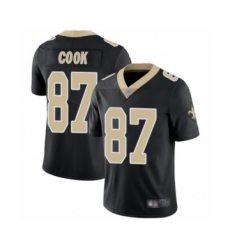 Youth New Orleans Saints #87 Jared Cook Black Team Color Vapor Untouchable Limited Player Football Jersey