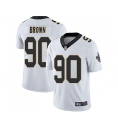 Youth New Orleans Saints #90 Malcom Brown White Vapor Untouchable Limited Player Football Jersey