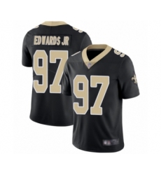 Men's New Orleans Saints #97 Mario Edwards Jr Black Team Color Vapor Untouchable Limited Player Football Jersey