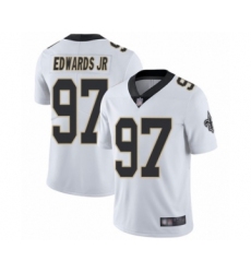 Men's New Orleans Saints #97 Mario Edwards Jr White Vapor Untouchable Limited Player Football Jersey