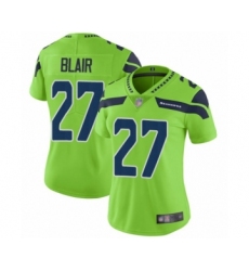 Women's Seattle Seahawks #27 Marquise Blair Limited Green Rush Vapor Untouchable Football Jersey