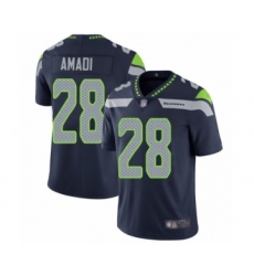 Men's Seattle Seahawks #28 Ugo Amadi Navy Blue Team Color Vapor Untouchable Limited Player Football Jersey
