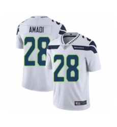Youth Seattle Seahawks #28 Ugo Amadi White Vapor Untouchable Limited Player Football Jersey