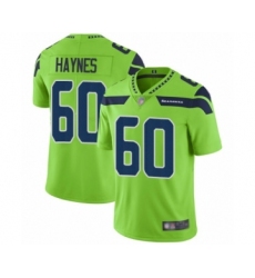 Men's Seattle Seahawks #60 Phil Haynes Limited Green Rush Vapor Untouchable Football Jersey